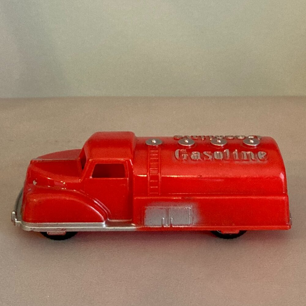 Gasoline Tanker Truck Toy Vintage Circa 1950s Collelctible by Renwal